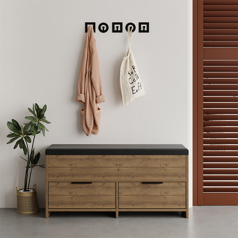 Παπουτσοθήκη Cove  χρώμα ανοιχτό καρυδί 106x34x51,5εκ.