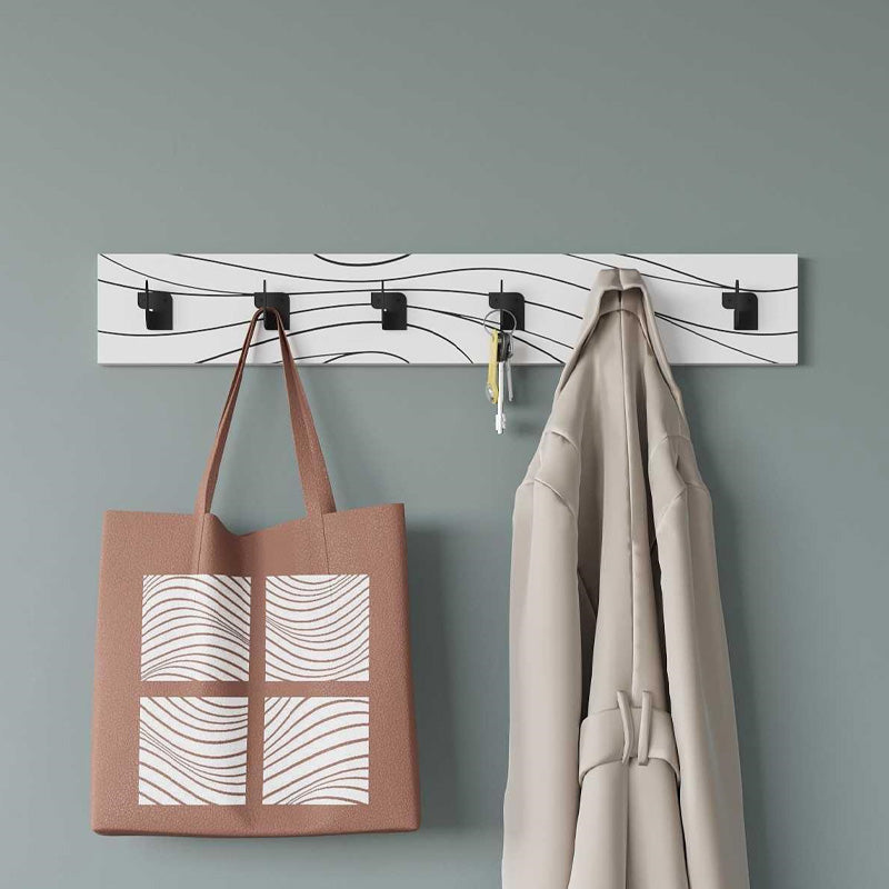 Κρεμάστρα τοίχου Flow  χρώμα λευκό 63x1,8x9,8εκ.