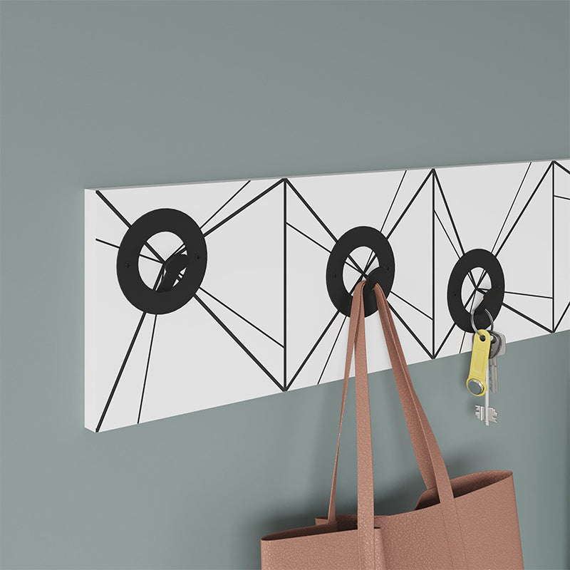 Κρεμάστρα τοίχου Vizy  χρώμα λευκό 90x1,8x18εκ.