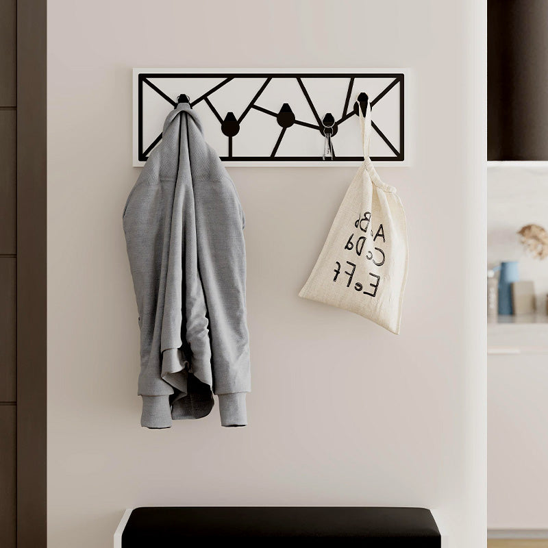 Κρεμάστρα τοίχου Trace  χρώμα λευκό 74,6x1,8x26,6εκ.