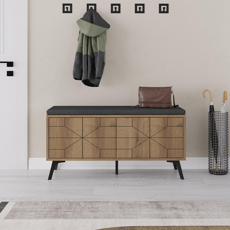 Παπουτσοθήκη Dune  χρώμα ανοιχτό καρυδί 107x35x55εκ. - Pakobazaar