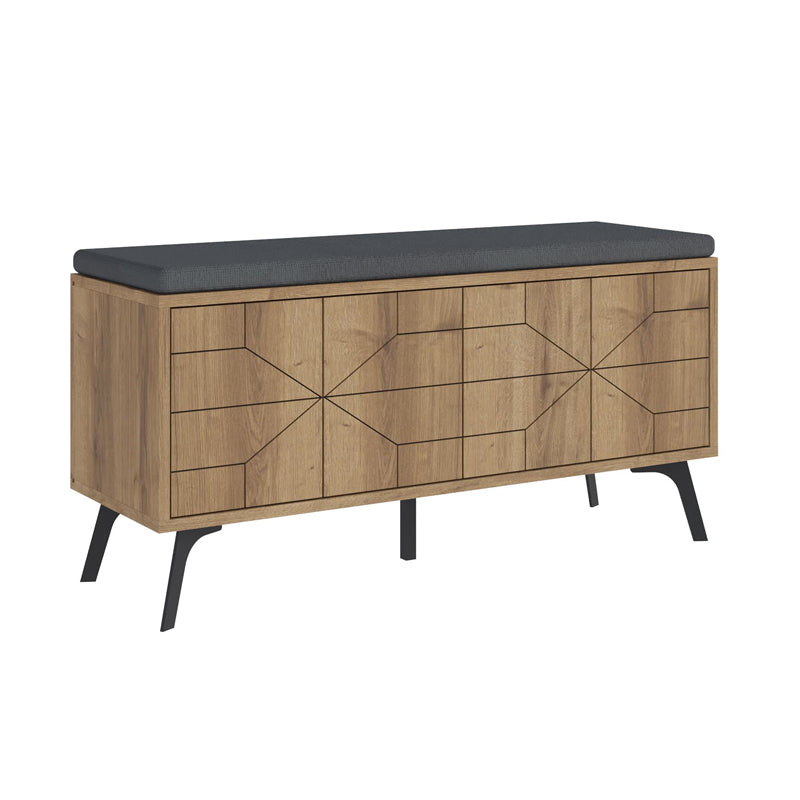 Παπουτσοθήκη Dune  χρώμα ανοιχτό καρυδί 107x35x55εκ. - Pakobazaar