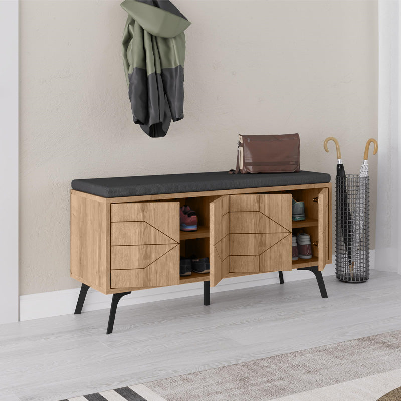 Παπουτσοθήκη Dune  χρώμα sapphire oak 107x35x55εκ. - Pakobazaar