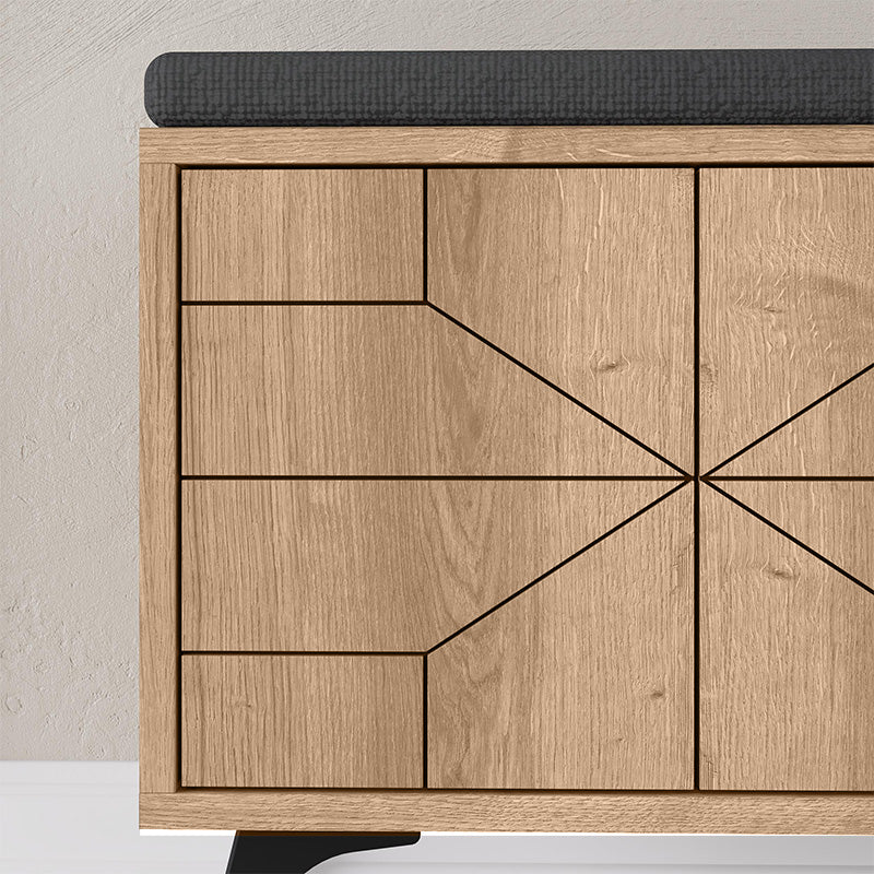 Παπουτσοθήκη Dune  χρώμα sapphire oak 107x35x55εκ. - Pakobazaar