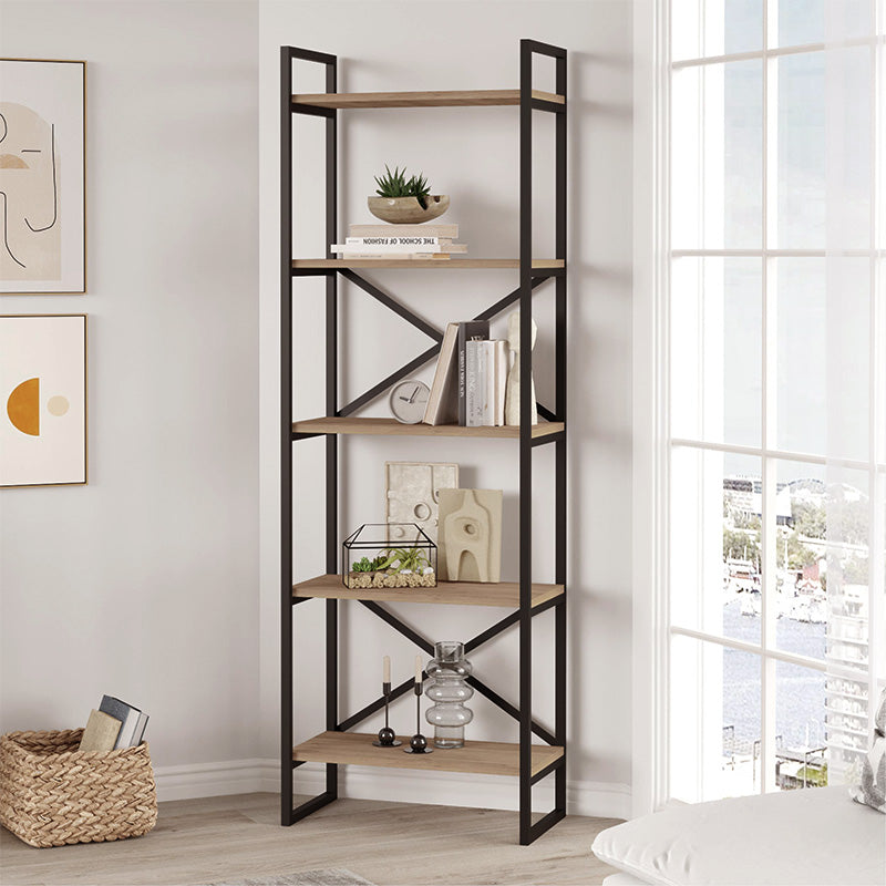 Βιβλιοθήκη Dusan  χρώμα sepet oak 58x30x175εκ.
