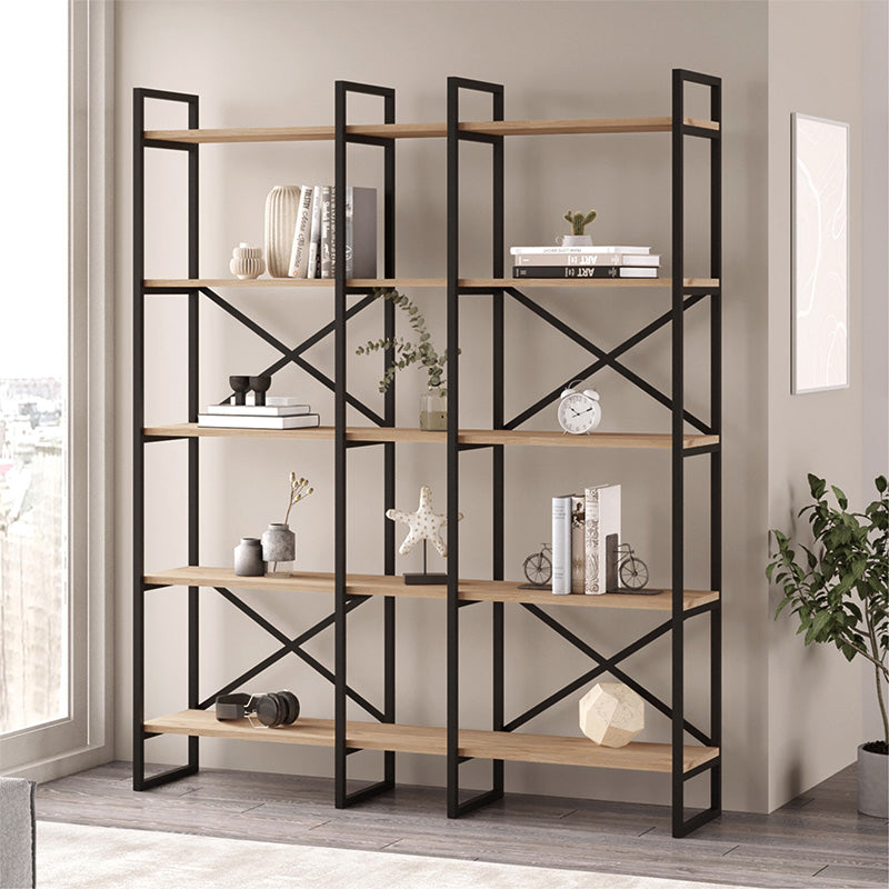 Βιβλιοθήκη Dusan  χρώμα sepet oak 143,5x30x175εκ. - Pakobazaar