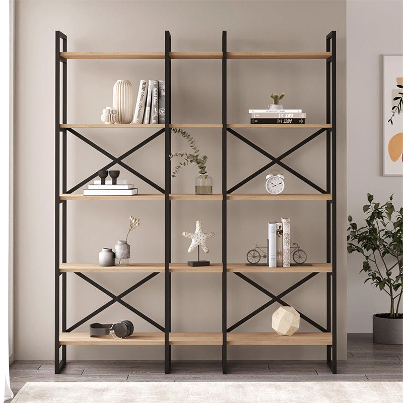 Βιβλιοθήκη Dusan  χρώμα sepet oak 143,5x30x175εκ. - Pakobazaar