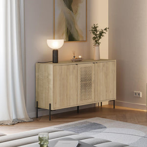 Μπουφές Naive  χρώμα sapphire oak 126x40x80εκ.