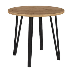 Τραπέζι Xana  χρώμα sepet oak Ø90x77,5εκ.
