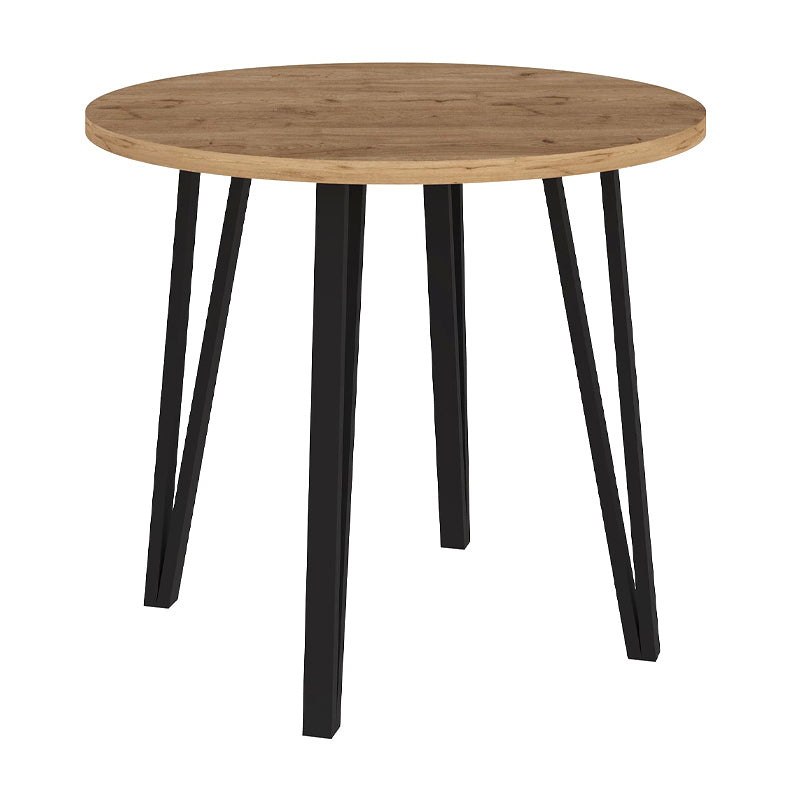 Τραπέζι Xana  χρώμα sepet oak Ø90x77,5εκ.