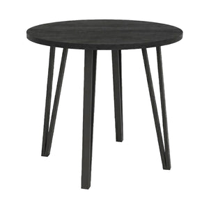 Τραπέζι Xana  χρώμα black wood Ø90x77,5εκ. - Pakobazaar