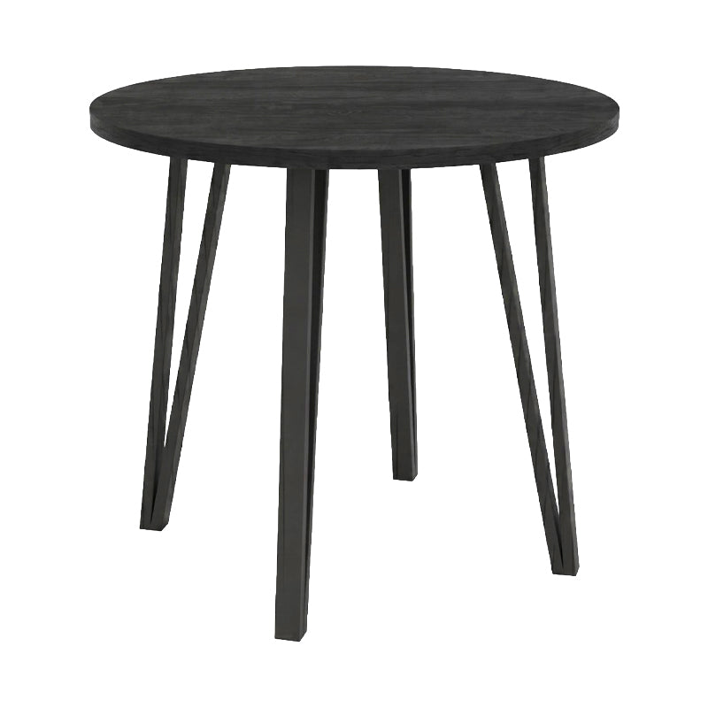 Τραπέζι Xana  χρώμα black wood Ø90x77,5εκ. - Pakobazaar