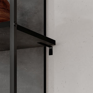Βιβλιοθήκη Archy  χρώμα γκρι ρετρό 53x31,7x180εκ.