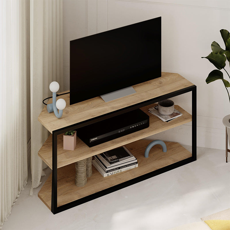 Έπιπλο τηλεόρασης γωνιακό Echo  χρώμα sapphire oak 98x37x45εκ.
