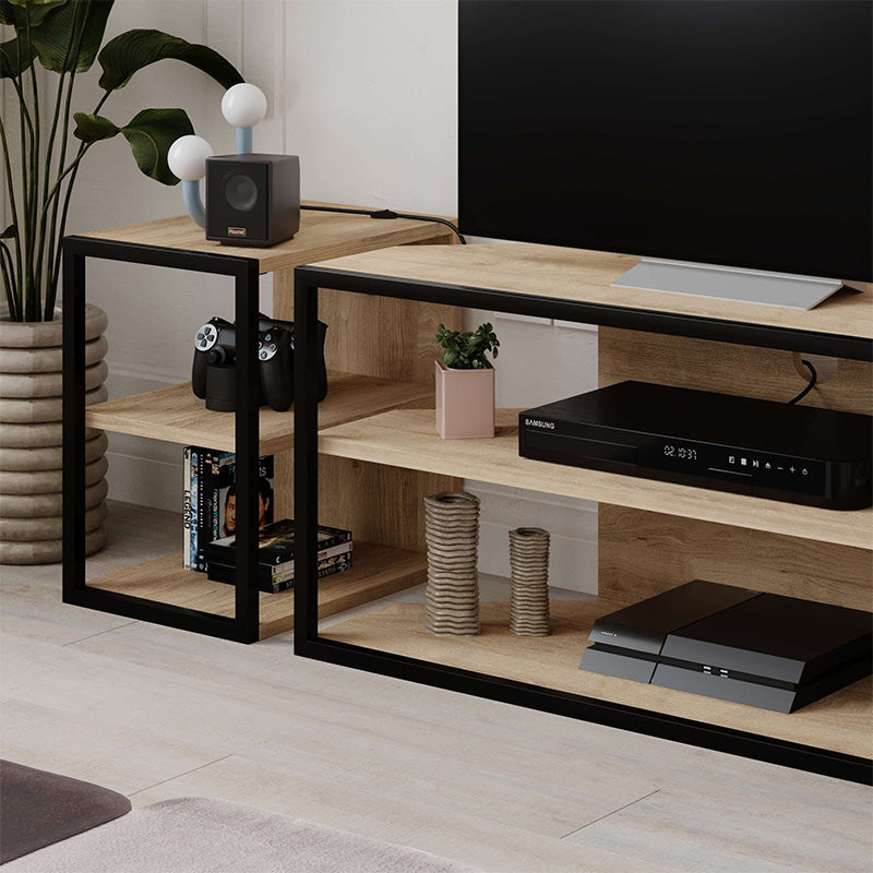 Έπιπλο τηλεόρασης γωνιακό Echo  χρώμα sapphire oak 98x37x45εκ.