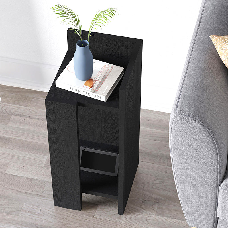 Κομοδίνο Elos  δεξί χρώμα black wood 25x27x60εκ. - Pakobazaar