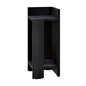 Κομοδίνο Elos  δεξί χρώμα black wood 25x27x60εκ. - Pakobazaar