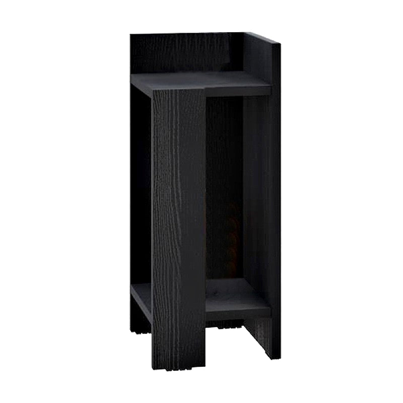 Κομοδίνο Elos  δεξί χρώμα black wood 25x27x60εκ. - Pakobazaar