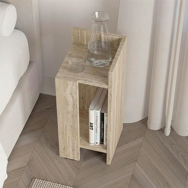 Κομοδίνο Elos  δεξί χρώμα travertine 25x27x60εκ. - Pakobazaar