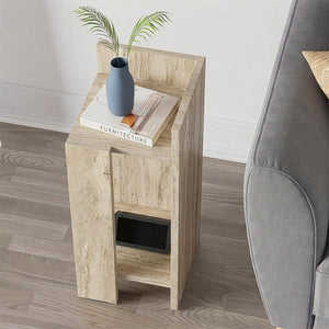 Κομοδίνο Elos  δεξί χρώμα travertine 25x27x60εκ. - Pakobazaar