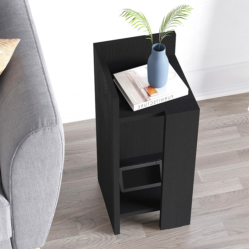 Κομοδίνο Elos  αριστερό χρώμα black wood 25x27x60εκ.