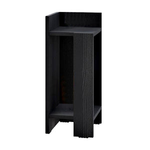 Κομοδίνο Elos  αριστερό χρώμα black wood 25x27x60εκ.