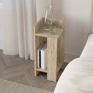 Κομοδίνο Elos  αριστερό χρώμα travertine 25x27x60εκ. - Pakobazaar
