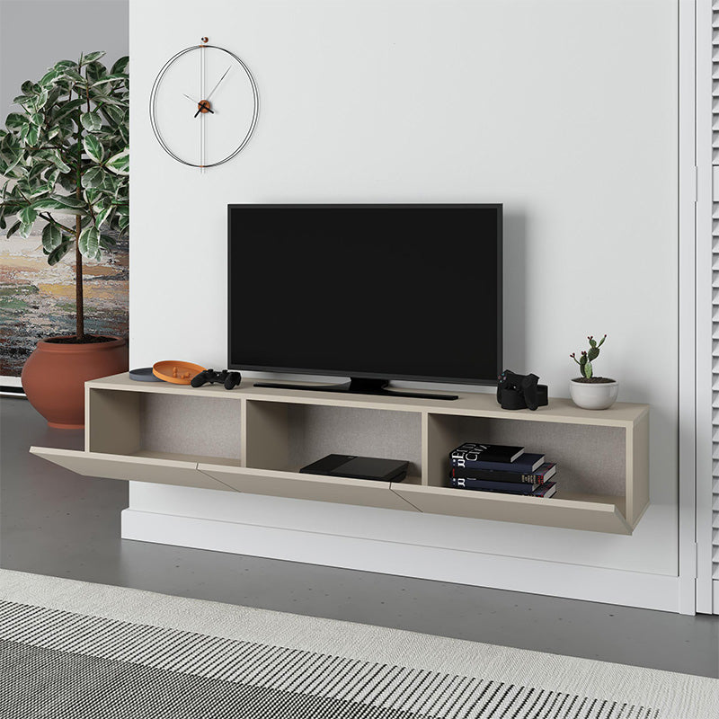 Έπιπλο τηλεόρασης επιτοίχιο Francy  χρώμα sandstone 180x30x30εκ. - Pakobazaar