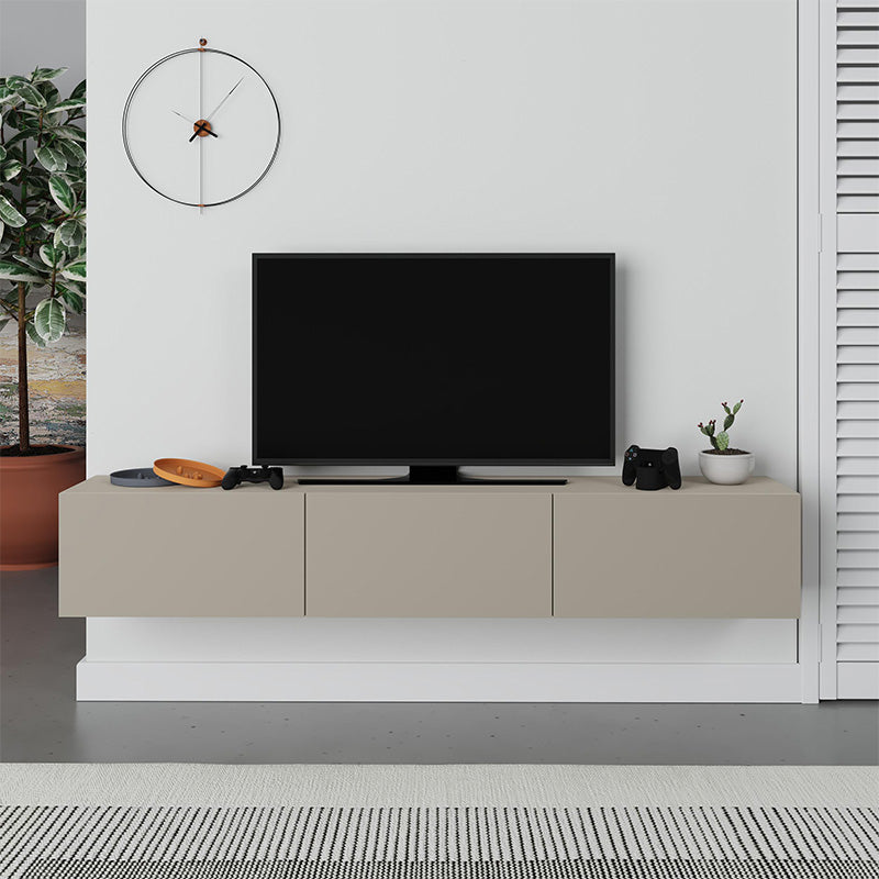 Έπιπλο τηλεόρασης επιτοίχιο Francy  χρώμα sandstone 180x30x30εκ. - Pakobazaar