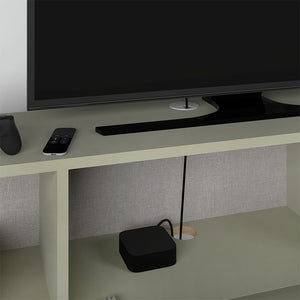 Έπιπλο τηλεόρασης επιτοίχιο Francy  χρώμα ash green 180x30x30εκ. - Pakobazaar