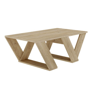 Τραπεζάκι σαλονιού Pipra  χρώμα sapphire oak 110x60x40εκ.