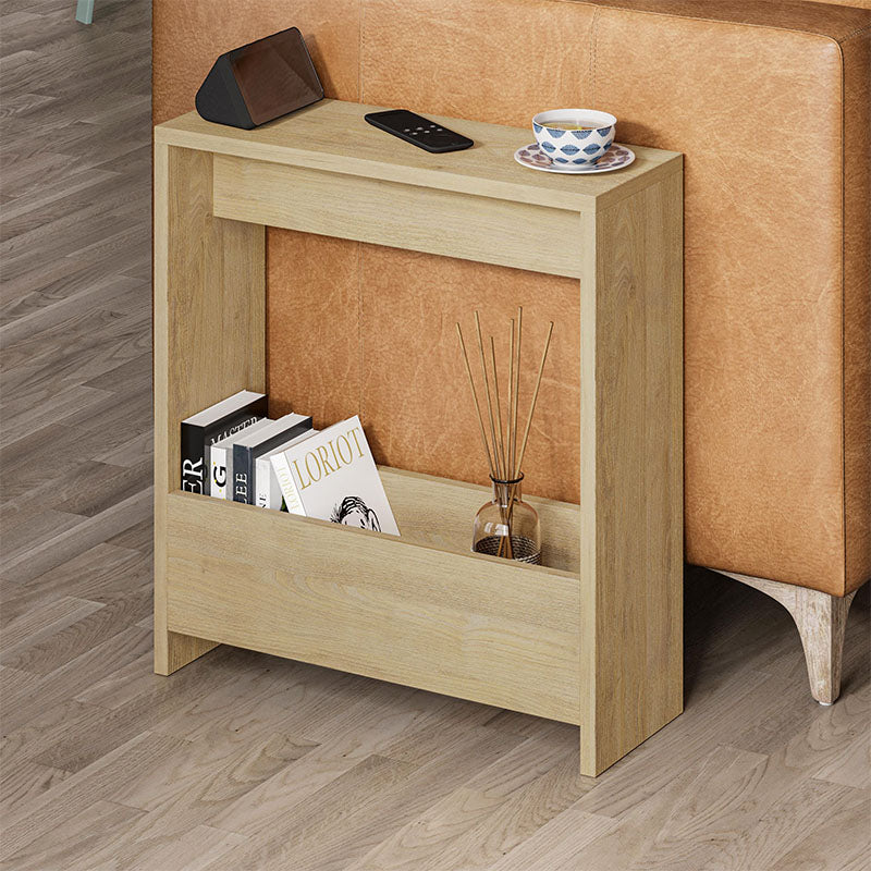 Τραπεζάκι βοηθητικό Simpi  χρώμα sapphire oak 55x20x60εκ.