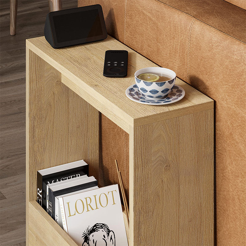 Τραπεζάκι βοηθητικό Simpi  χρώμα sapphire oak 55x20x60εκ.