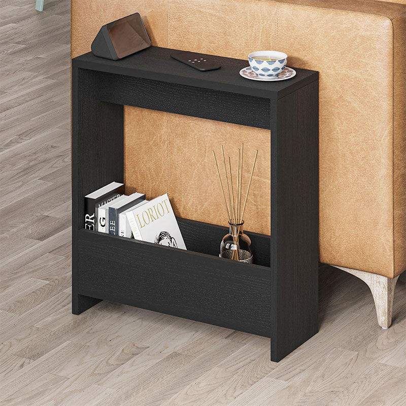Τραπεζάκι βοηθητικό Simpi  χρώμα black wood 55x20x60εκ.