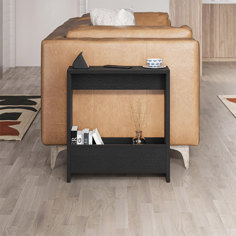 Τραπεζάκι βοηθητικό Simpi  χρώμα black wood 55x20x60εκ.