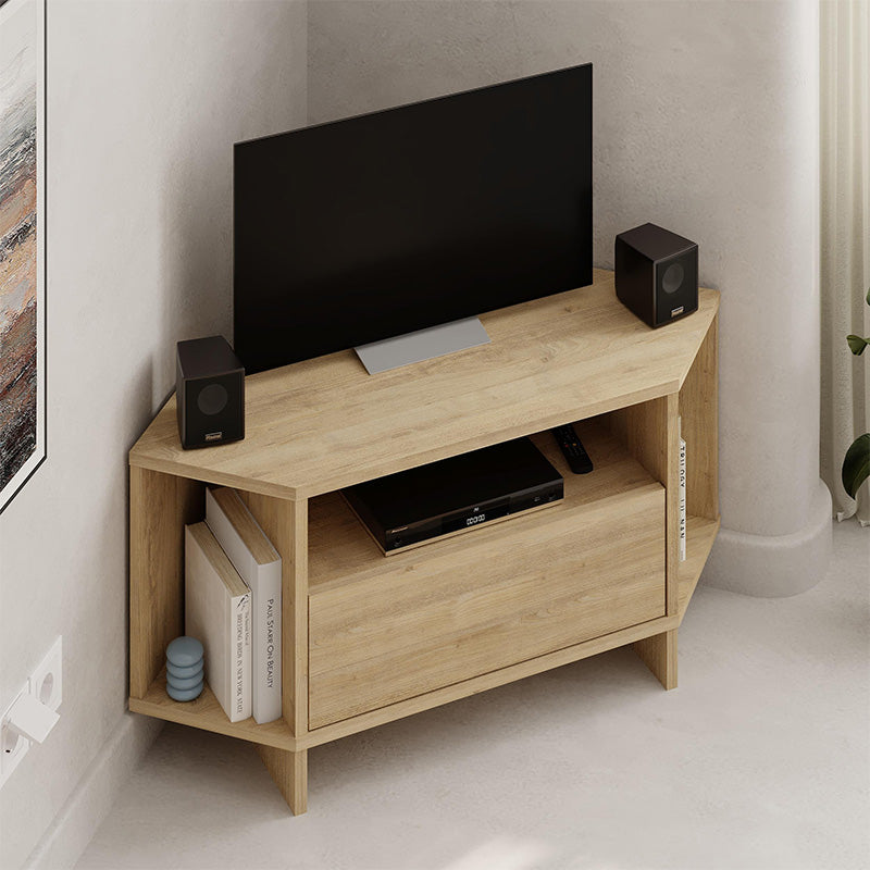 Έπιπλο τηλεόρασης γωνιακό Viva  χρώμα sapphire oak 95,7x35,4x45εκ.