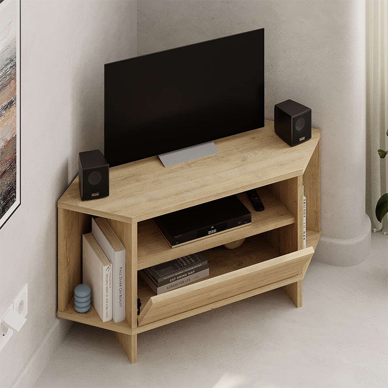 Έπιπλο τηλεόρασης γωνιακό Viva  χρώμα sapphire oak 95,7x35,4x45εκ.