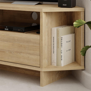 Έπιπλο τηλεόρασης γωνιακό Viva  χρώμα sapphire oak 95,7x35,4x45εκ.