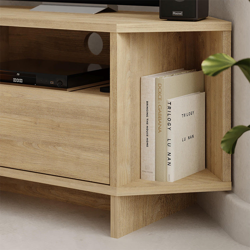 Έπιπλο τηλεόρασης γωνιακό Viva  χρώμα sapphire oak 95,7x35,4x45εκ.
