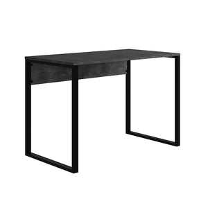 Γραφείο εργασίας Inna  χρώμα γκρι ρετρό - silky black 100x60x75εκ.