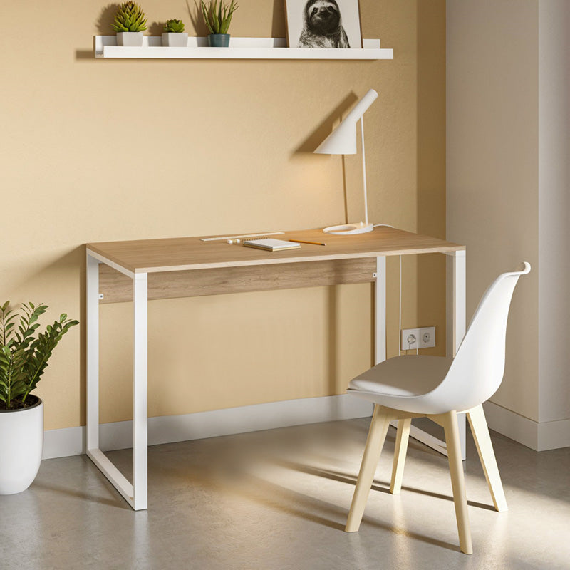 Γραφείο εργασίας Inna  χρώμα sapphire oak - λευκό 100x60x75εκ. - Pakobazaar