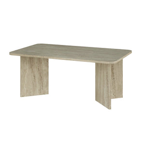 Τραπεζάκι σαλονιού Sam  χρώμα travertine 100x60x41,8εκ.