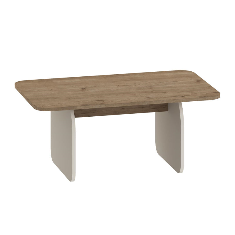 Τραπεζάκι σαλονιού Pietra  χρώμα sepet oak - sandstone 100x60x41,8εκ.
