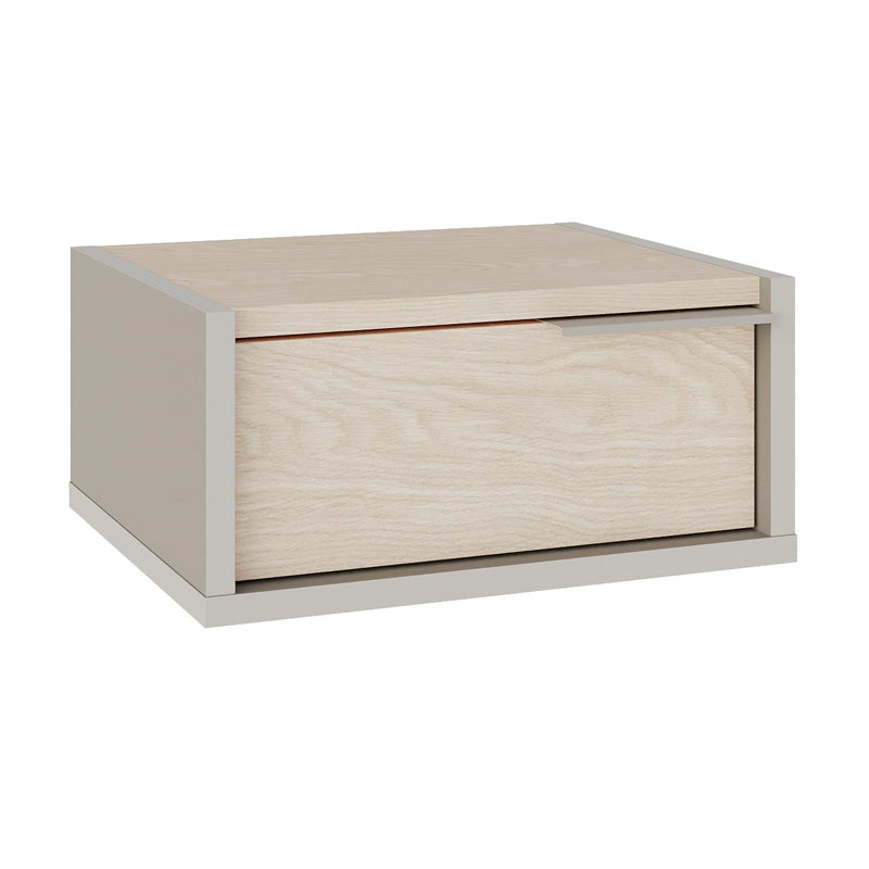 Κομοδίνο επιτοίχιο Eco  χρώμα sandstone - light oak 40x33x18,5εκ.