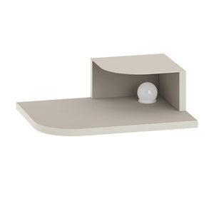 Κομοδίνο επιτοίχιο Luno  με LED χρώμα sandstone 40x30x16,2εκ. - Pakobazaar