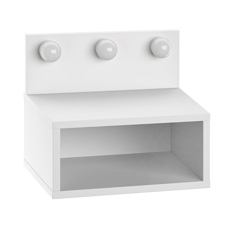 Κομοδίνο επιτοίχιο Treo  με LED χρώμα λευκό 40x30x33,8εκ.