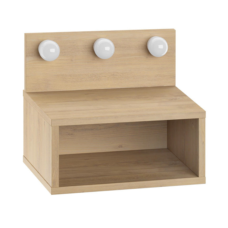 Κομοδίνο επιτοίχιο Treo  με LED χρώμα sapphire oak 40x30x33,8εκ.