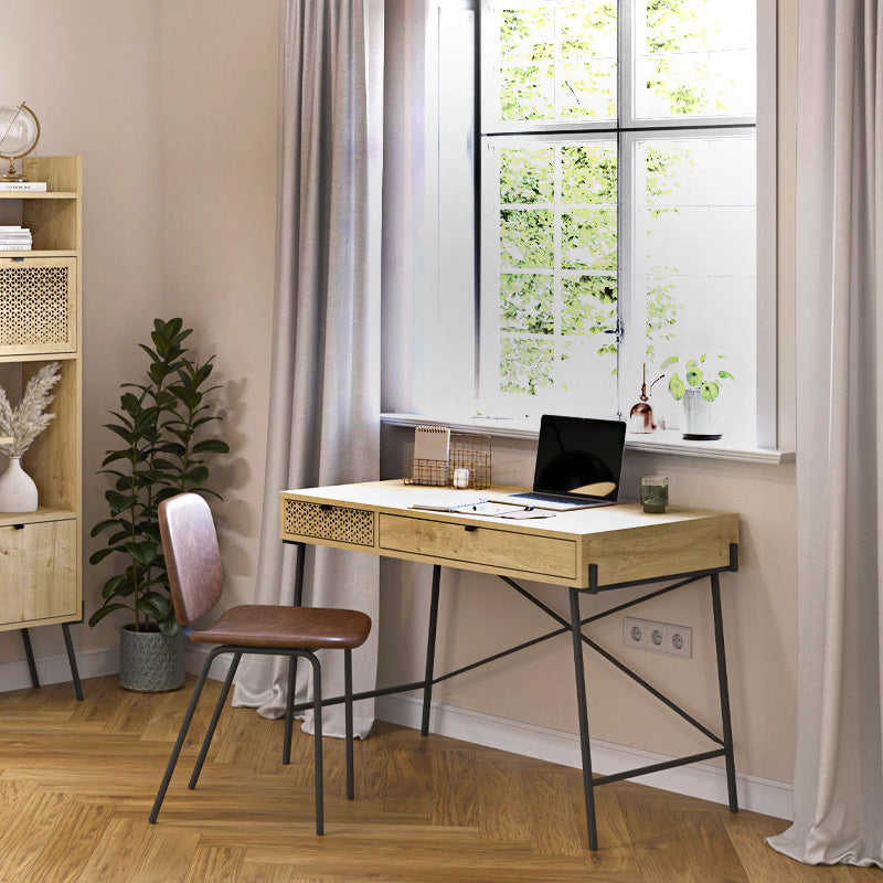 Γραφείο εργασίας Naive  χρώμα sapphire oak 113,4x60x77,5εκ.