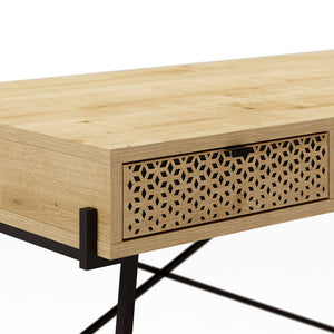 Γραφείο εργασίας Naive  χρώμα sapphire oak 113,4x60x77,5εκ.