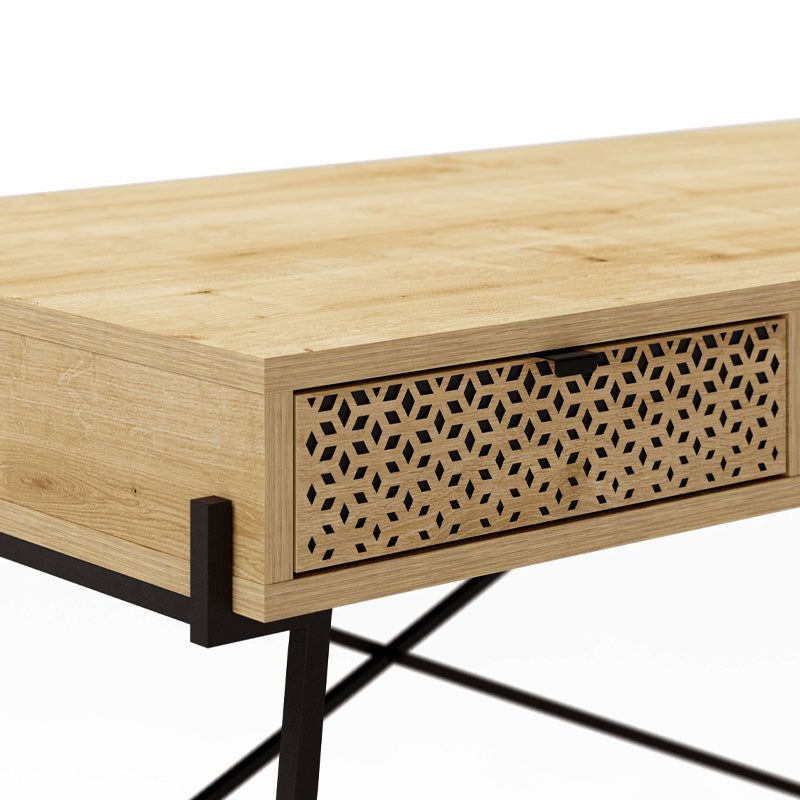 Γραφείο εργασίας Naive  χρώμα sapphire oak 113,4x60x77,5εκ.